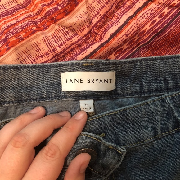 Lane Bryant Boyfriend Jeans Cuffed Hem - Picture 2 of 10